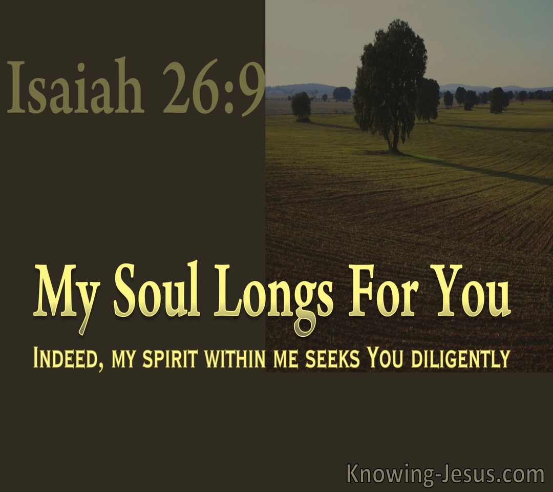 Isaiah 26:9 My Soul Longs For You (yellow)